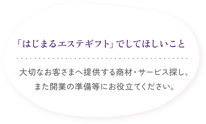 はじまるエステギフトでしてほしいこと